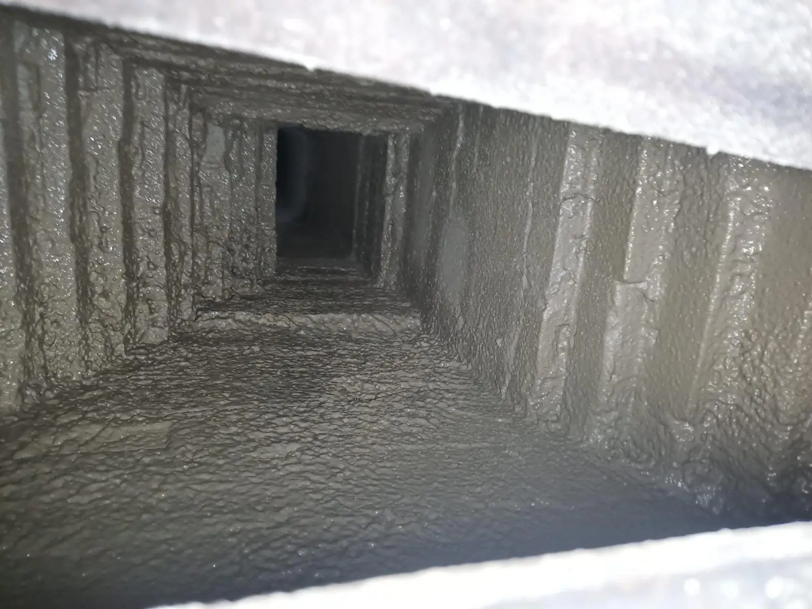Clean chimney flue after a sweep by the Crownline crew
