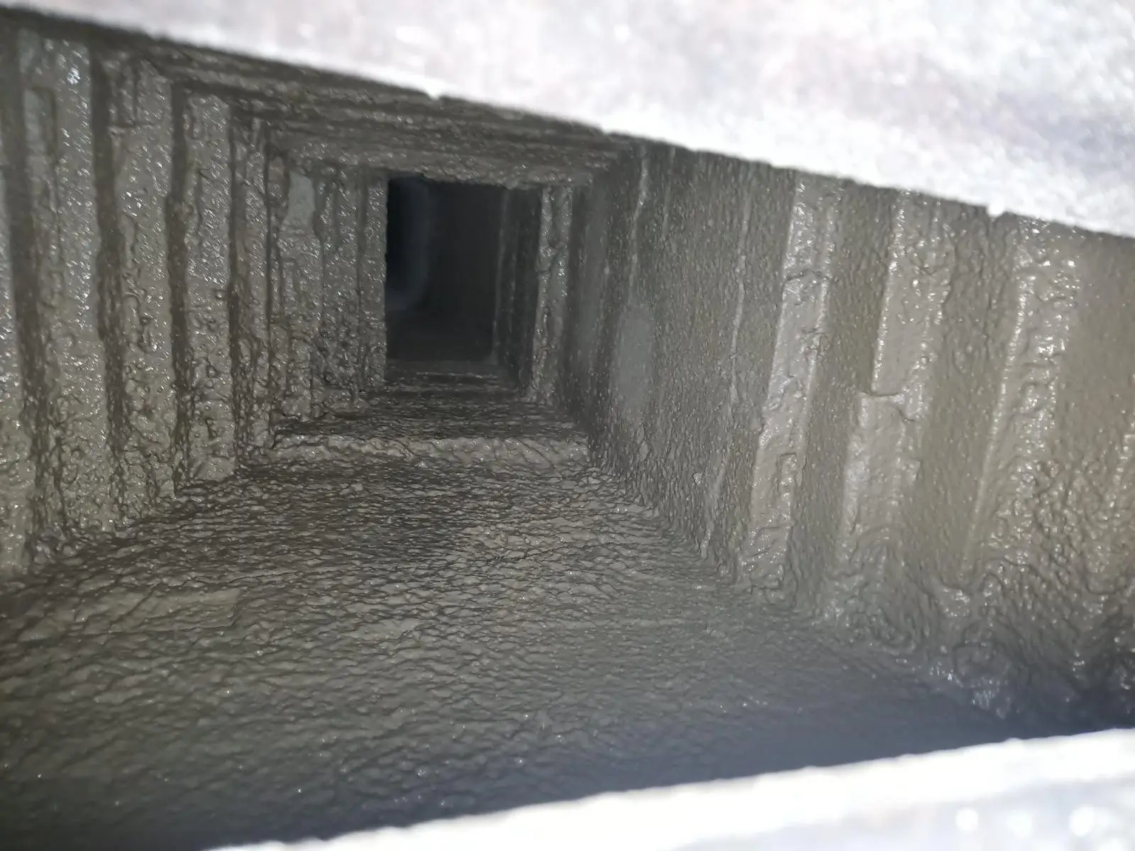 Clean chimney flue after a sweep by the Crownline crew