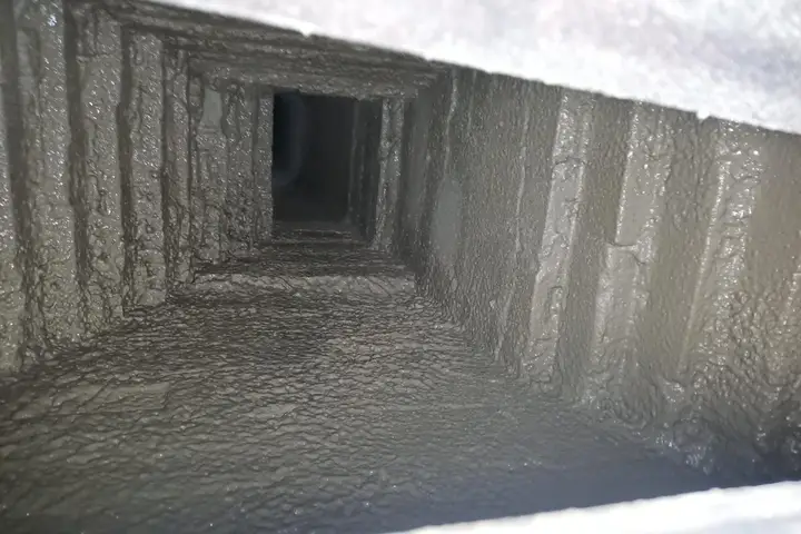 Clean chimney flue after a sweep by the Crownline crew